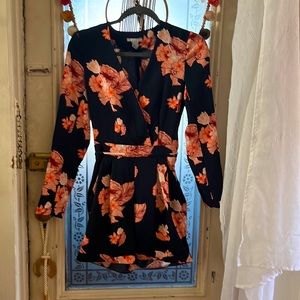 Flower romper with pockets! Perfect for a graduation! Very flattering